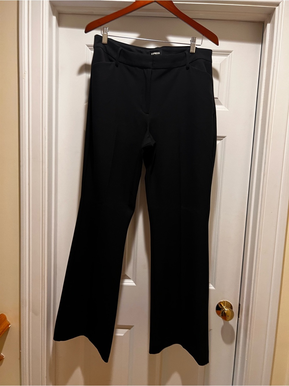 Express Black Women's Boot Flare Dress Pants